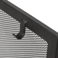 Folding Screen With Doors And 4 Pcs Tool Sets Matte Black Iron
