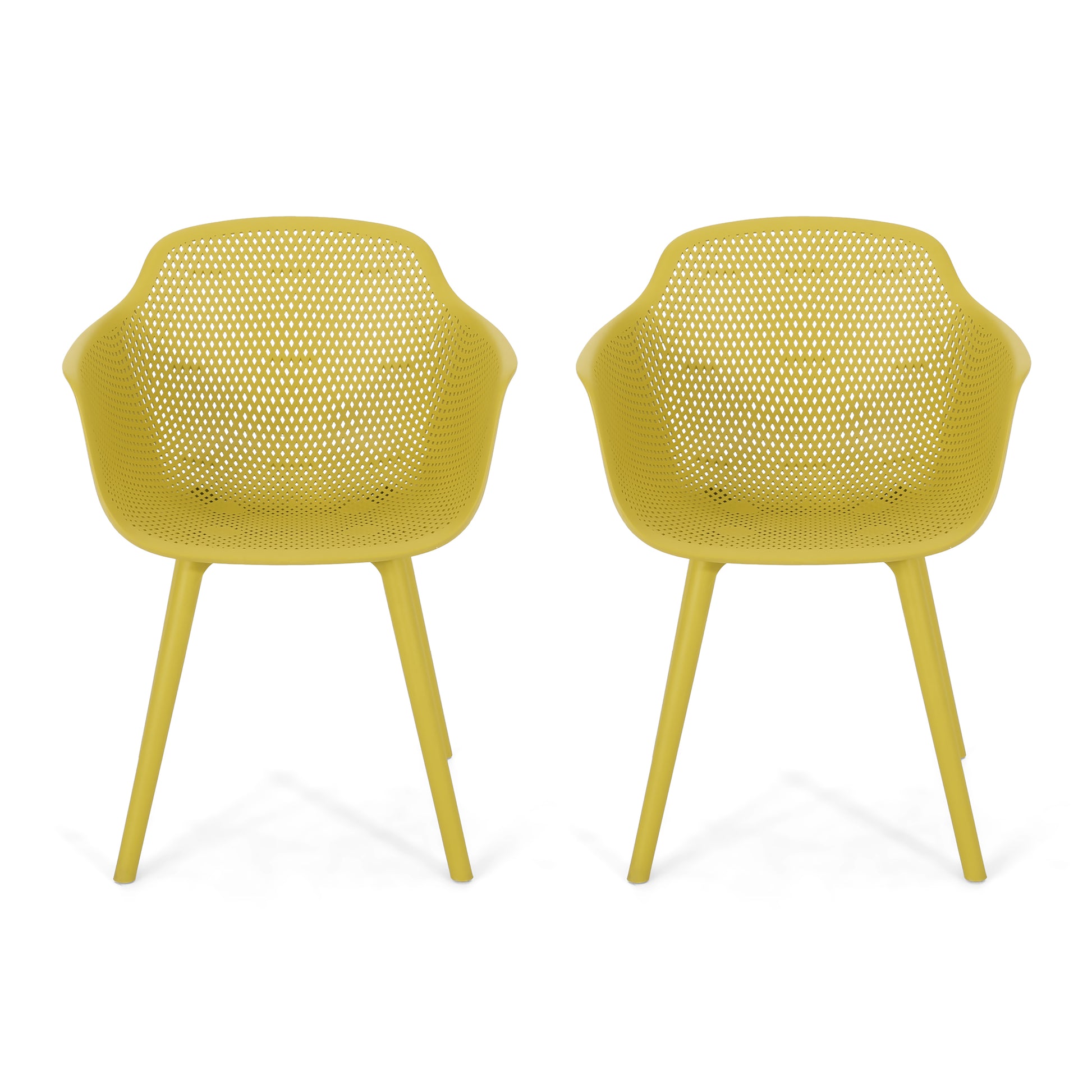 Lotus Chair Yellow Polypropylene