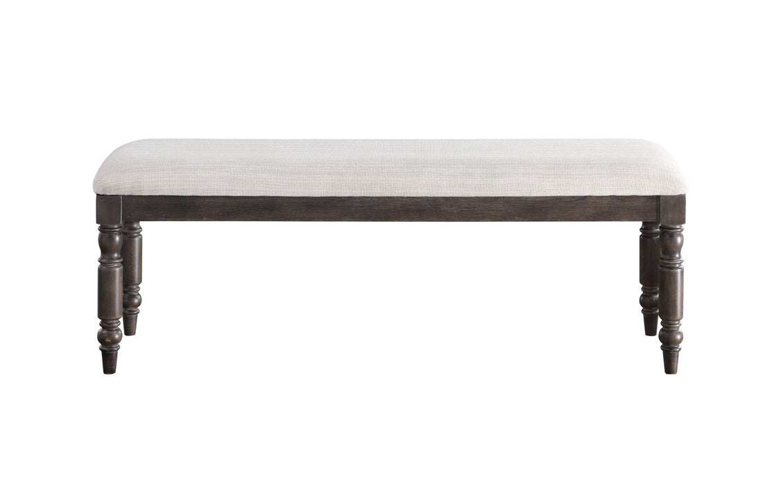 Hutchins Dining Bench Dark Brown Dark Brown Wood