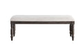 Hutchins Dining Bench Dark Brown Dark Brown Wood