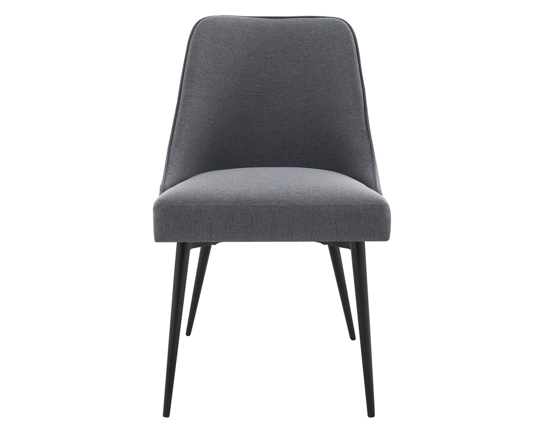 Colfax Side Chair Set Of 2 Charcoal Dark Gray Iron