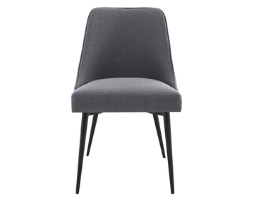 Colfax Side Chair Set Of 2 Charcoal Dark Gray Iron
