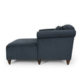 Seat Chaise Lounge Charcoal Fabric