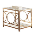 Olympia End Table Gold Gold Iron