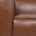 3 Seater Sofa Light Brown Fabric