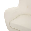 Arm Chair Ivory Velvet