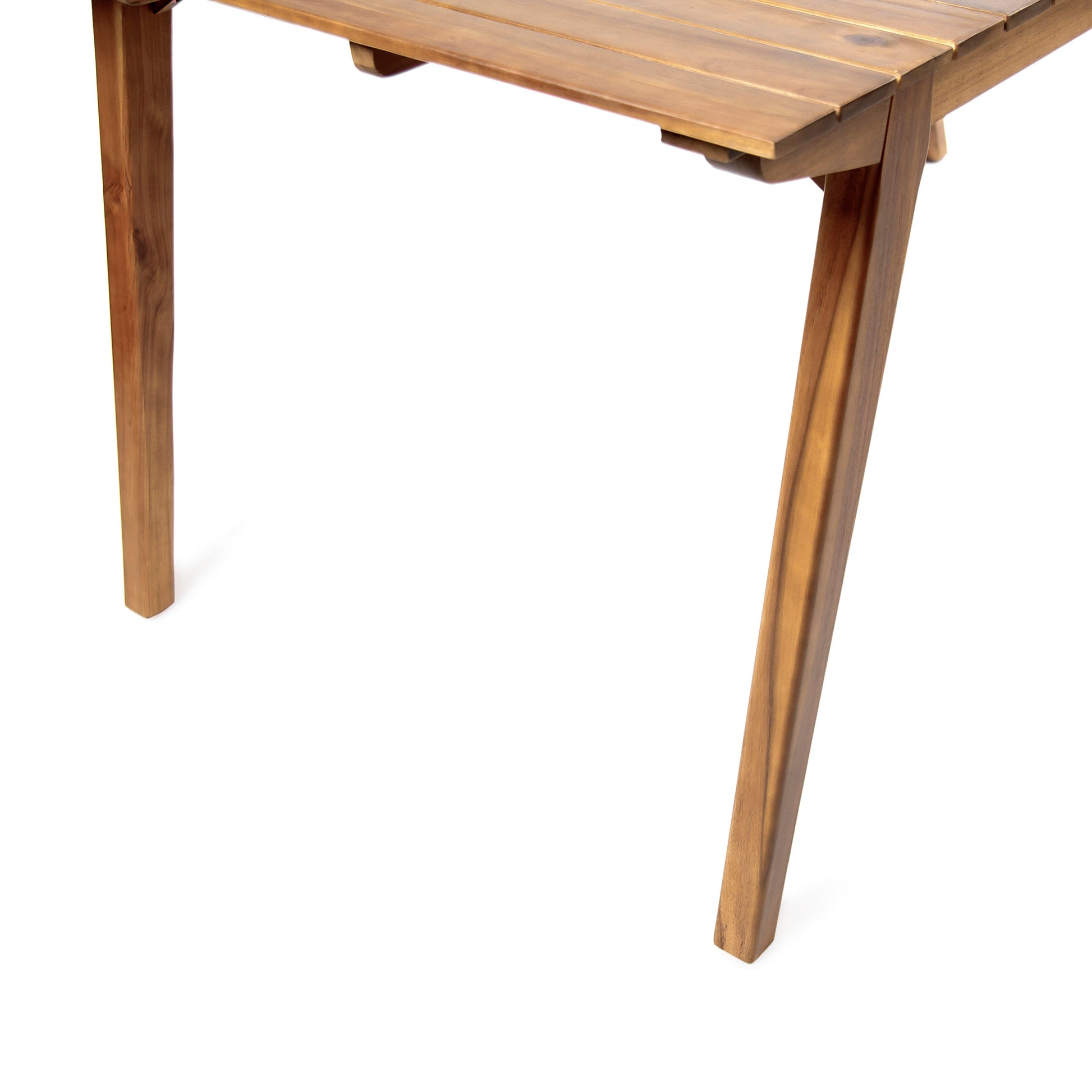 Outdoor 69" Solid Wood Dining Table Teak Acacia Wood