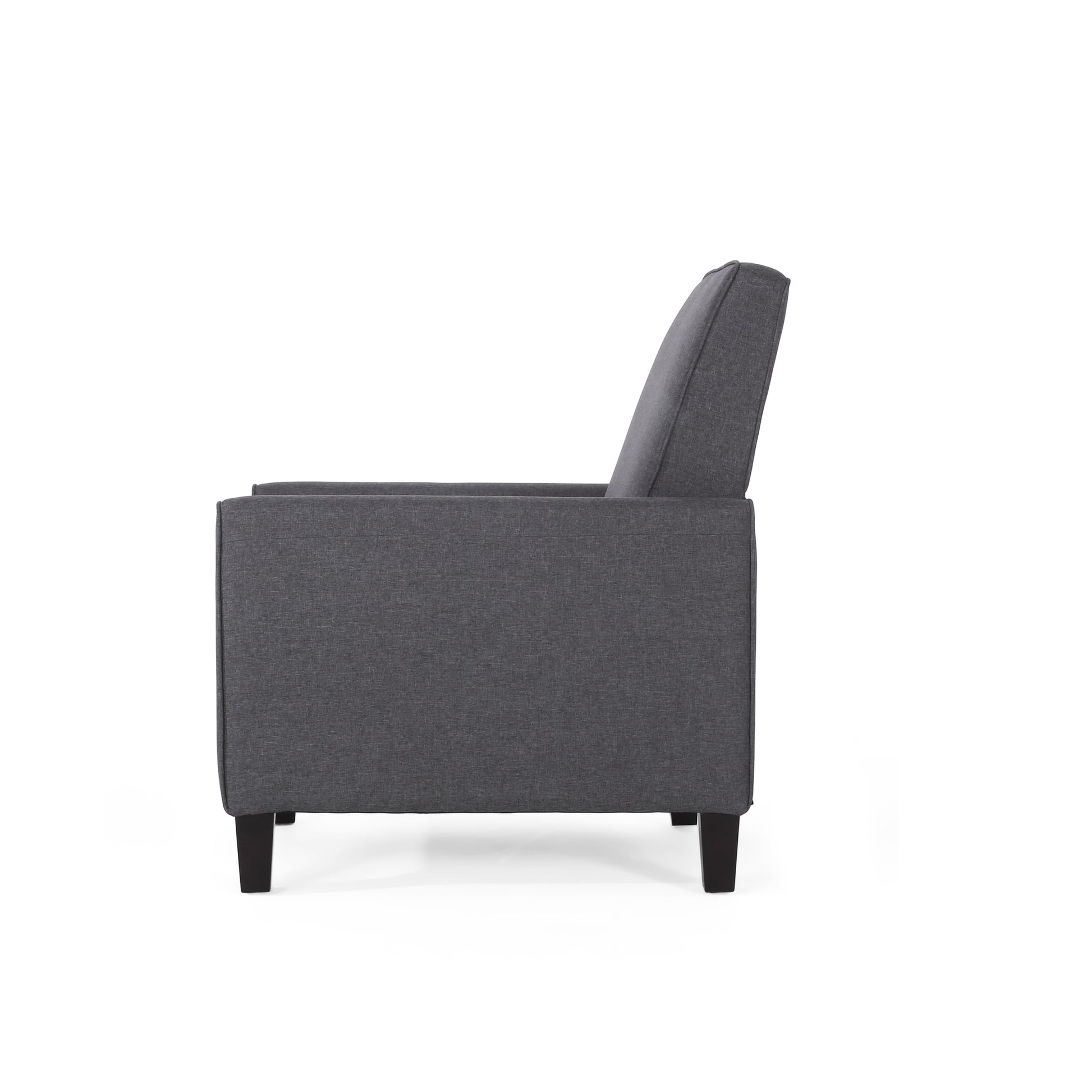 Smoke Fabric Push Back Chair For Elegant Home D Cor Smoke Fabric