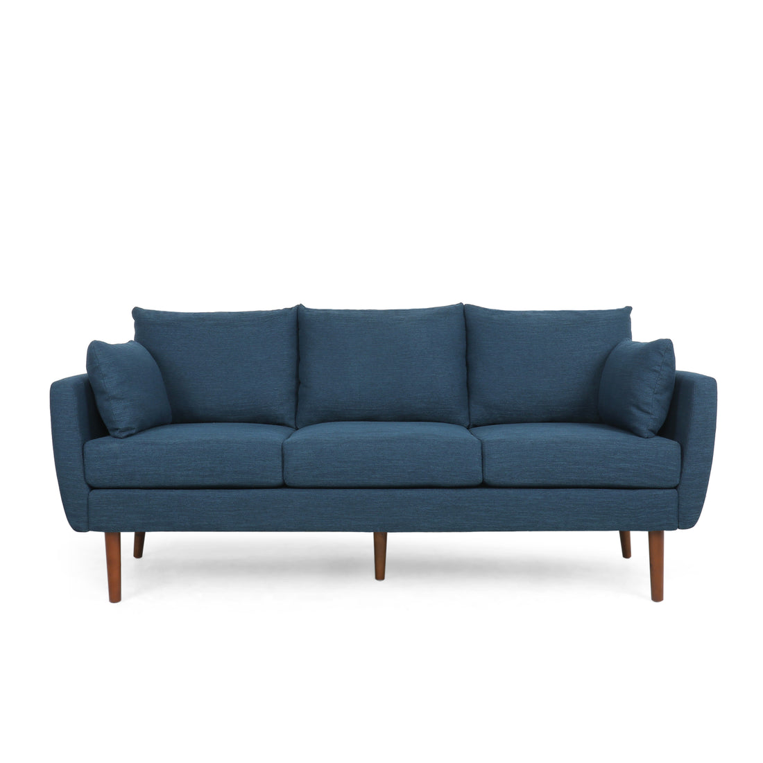 3 Seater Sofa Navy Blue Fabric