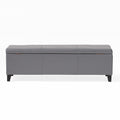 Glouster Storage Ottoman V2 Grey Pu