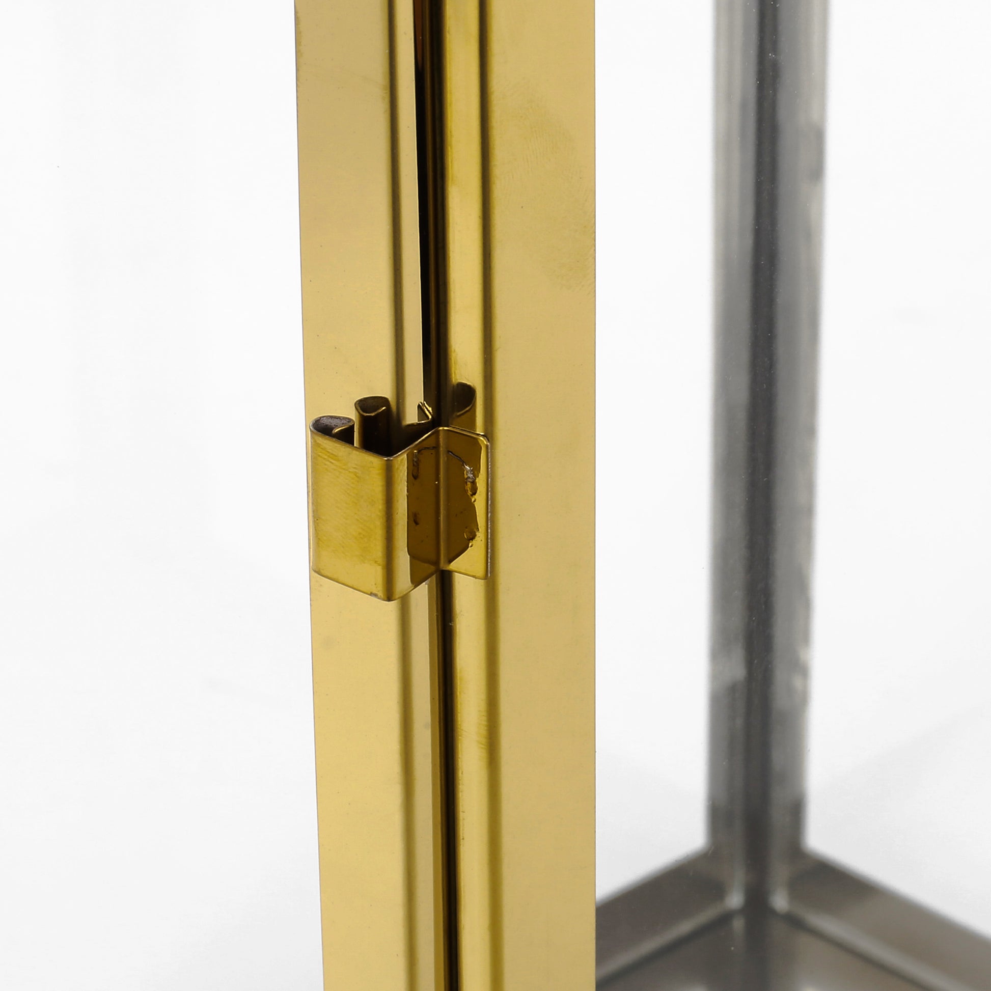 Larry 22"H Stainless Steel Lantern Gold Stainless Steel