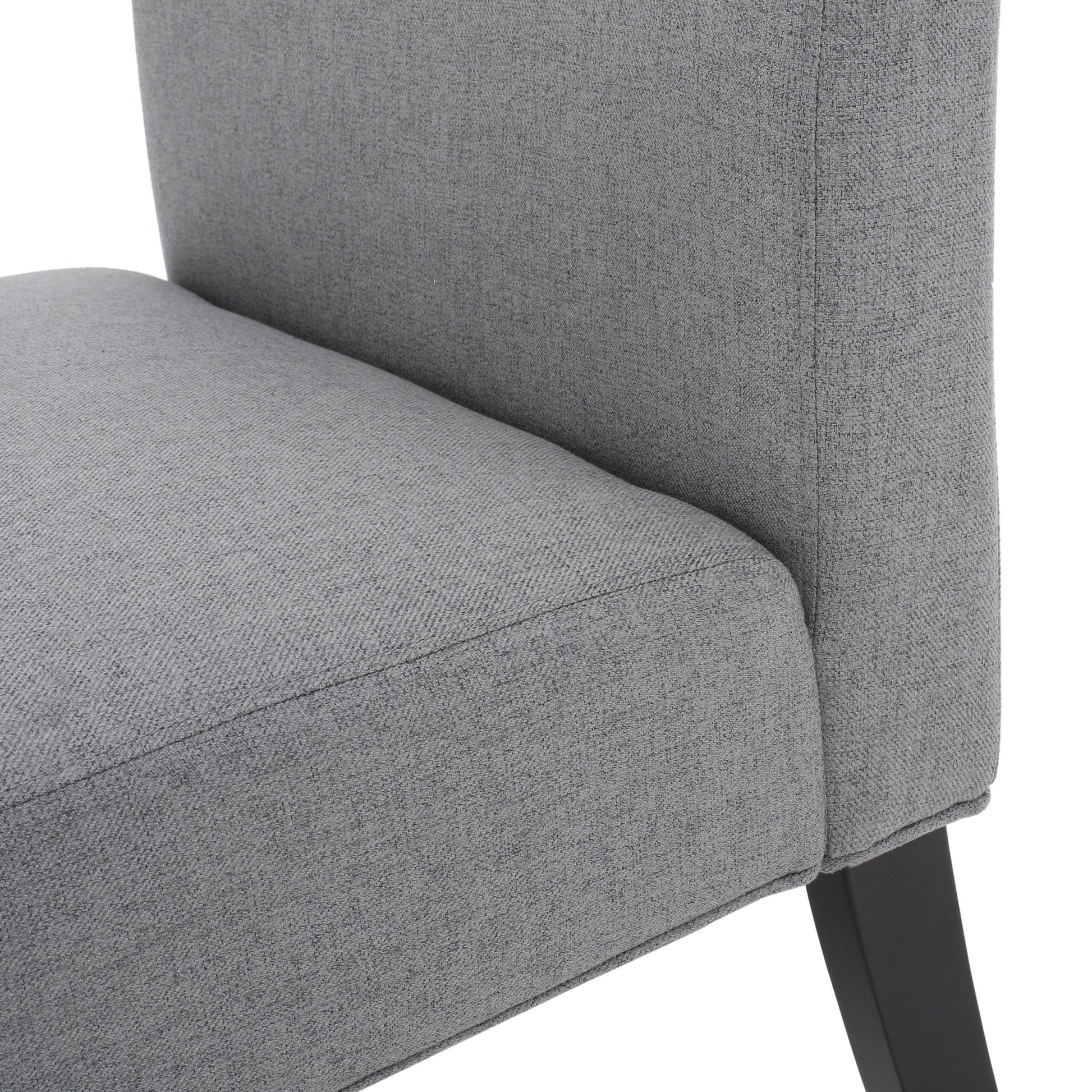 Accent Chair Grey Fabric