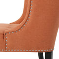 Occassional Chair Orange Fabric