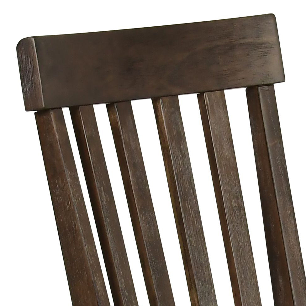 Cayla Counter Chair Set Of 2 Dark Oak Dark Brown Wood