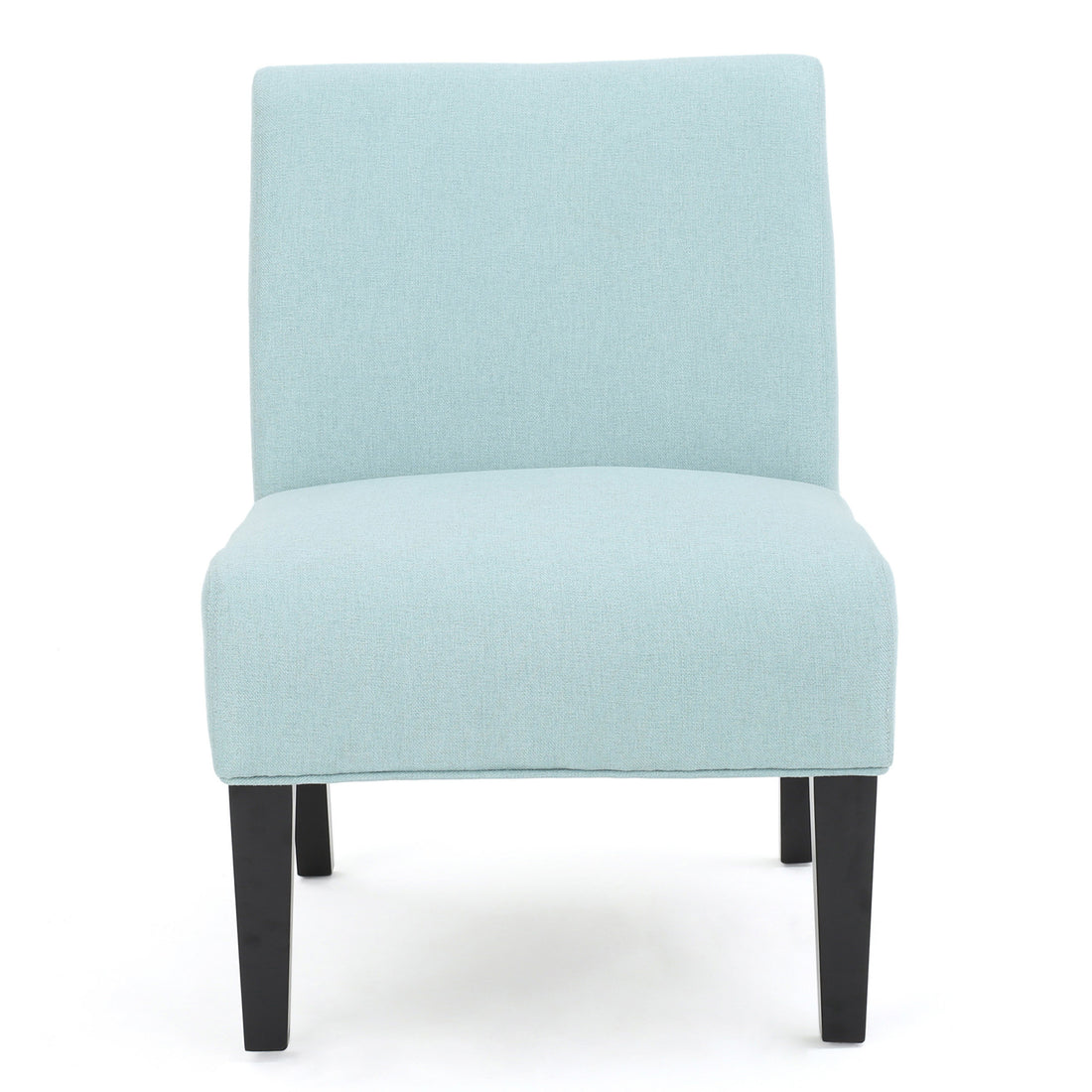 Accent Chair Light Blue Fabric