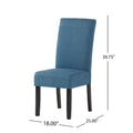 Pertica Kd Dining Chair Blue Fabric