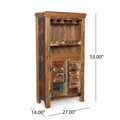 Bar Cabinet Natural Wood