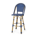 Barstool Blue Wicker