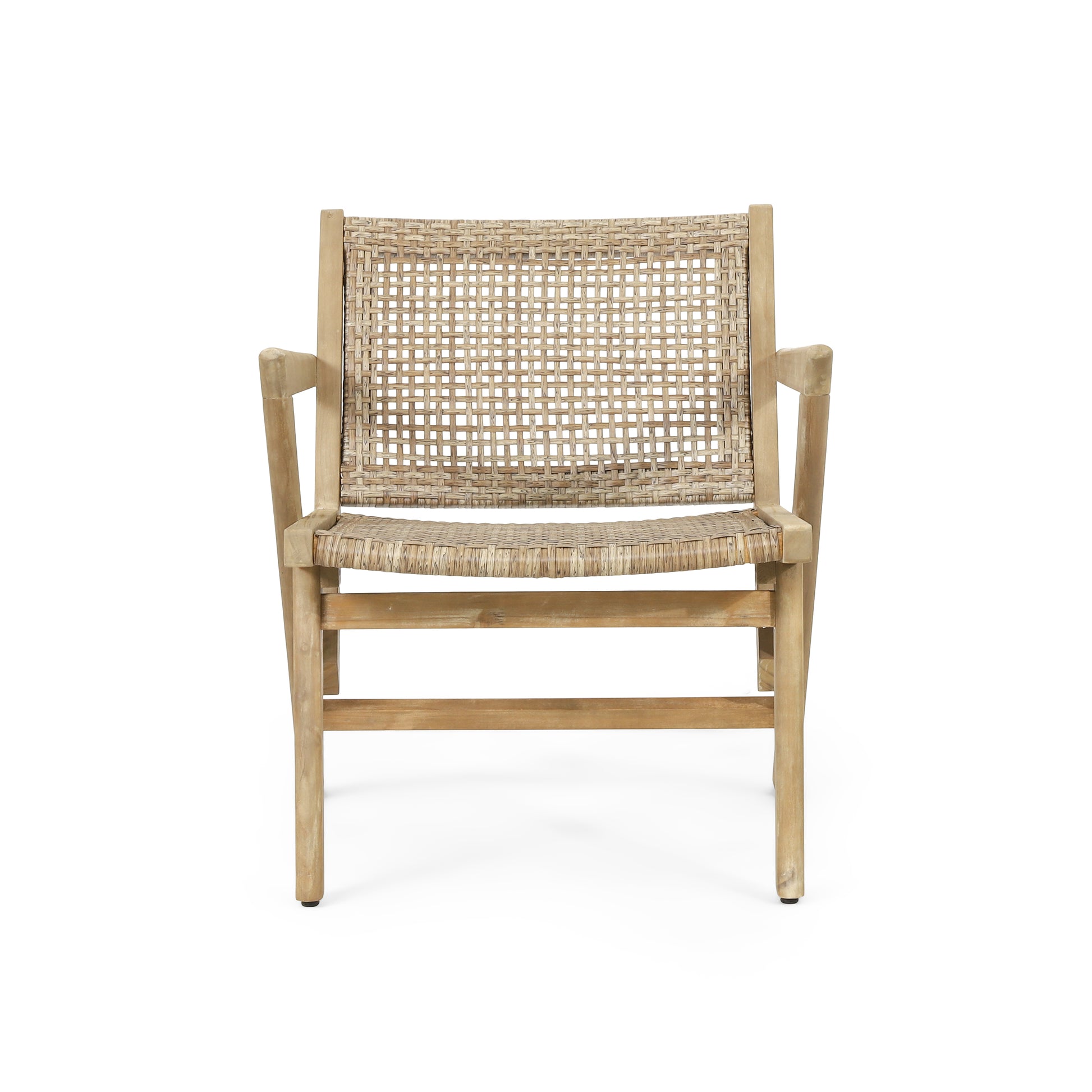 Braxton Chair Set Of 2 Light Brown Wicker