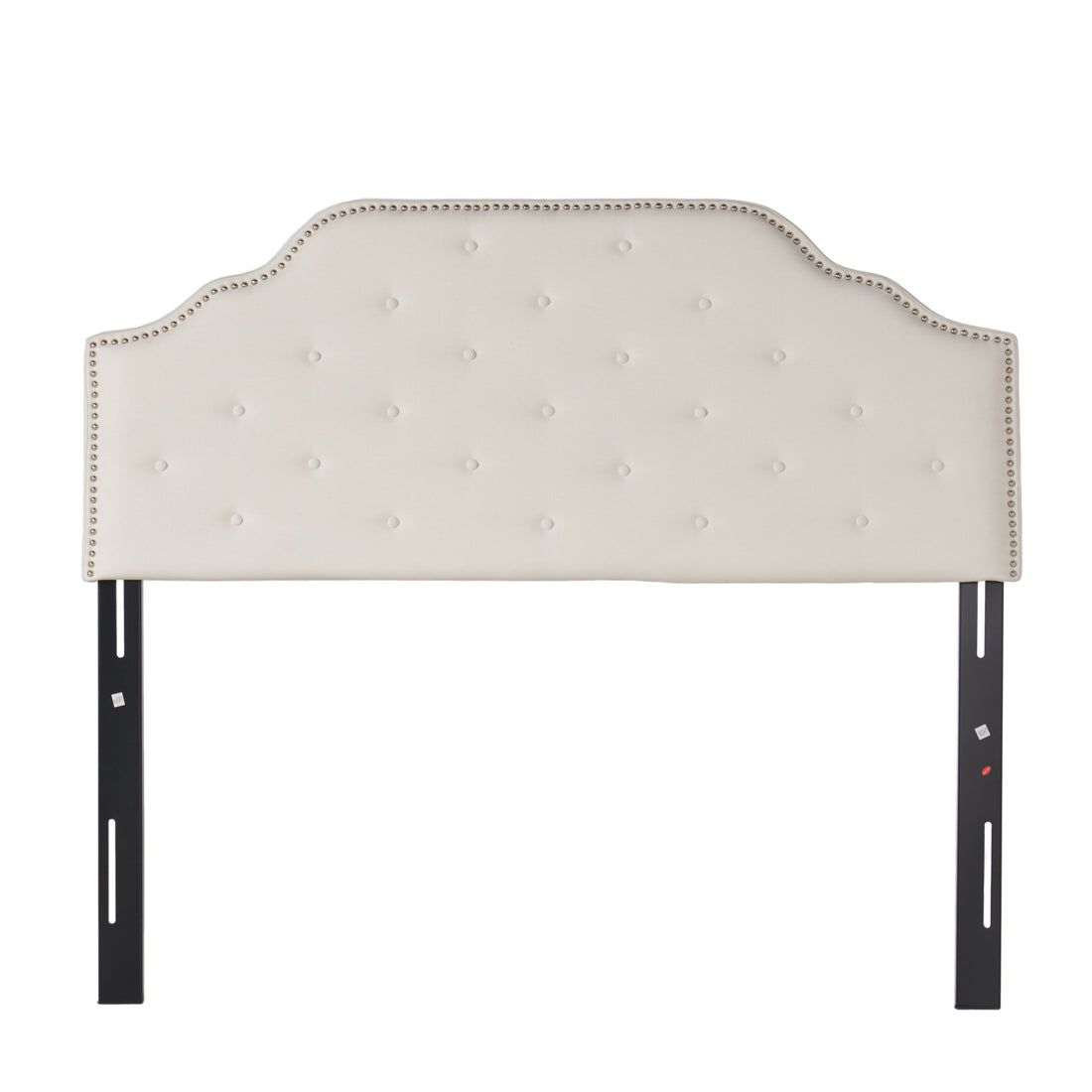 Queen&Full Sized Headboard Queen Ivory Fabric