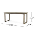 Nash Dining Table Grey Wood