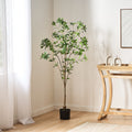 150Cmartificial Pieris Tree Green Rattan