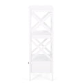 1 Drawer Storage Rack White Mdf