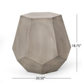 Calgary Side Table Light Grey Magnesium Oxide