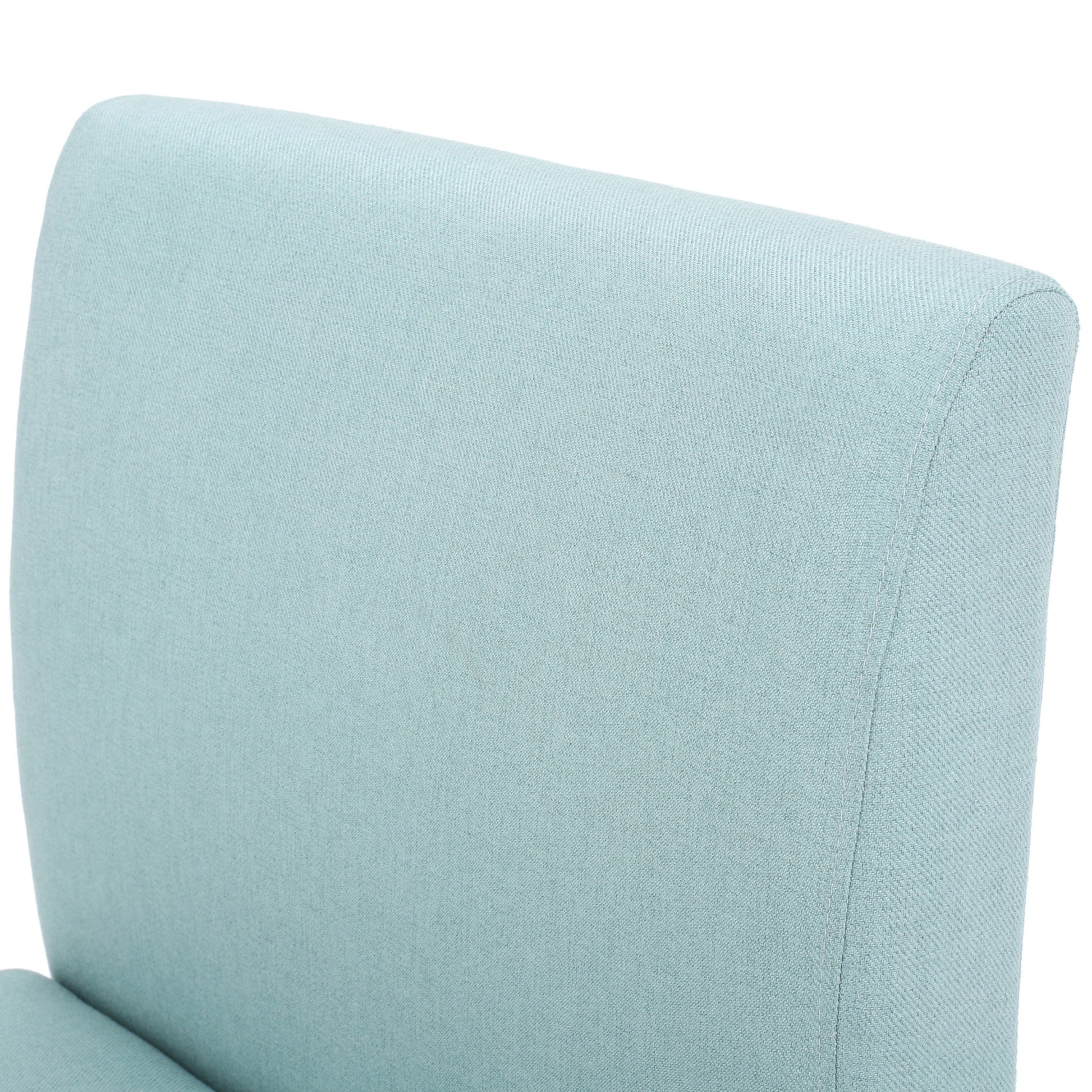 Accent Chair Light Blue Fabric