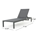 Cape Coral Kd Chaise Lounge Gry Mp2 Set Of 2 Gray Mesh