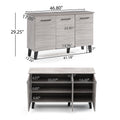 Multi Function Cabinet Grey Particle Board