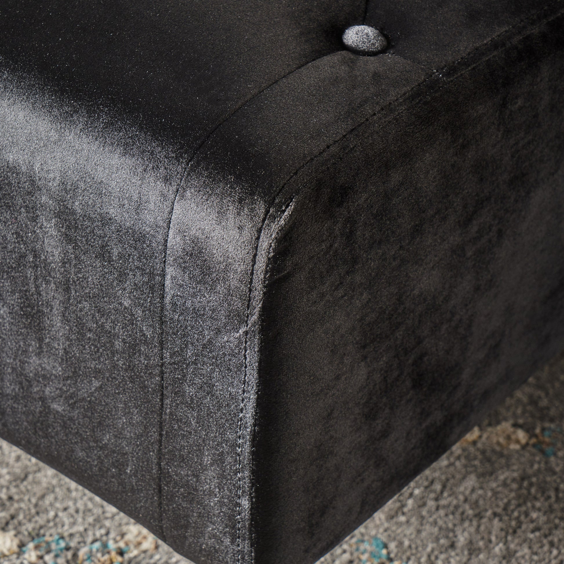 Ottoman Black Velvet