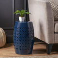 Lilac 12 Side Table Dark Blue Iron