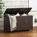 Blake Wicker Cushion Box Brown Multi Rattan