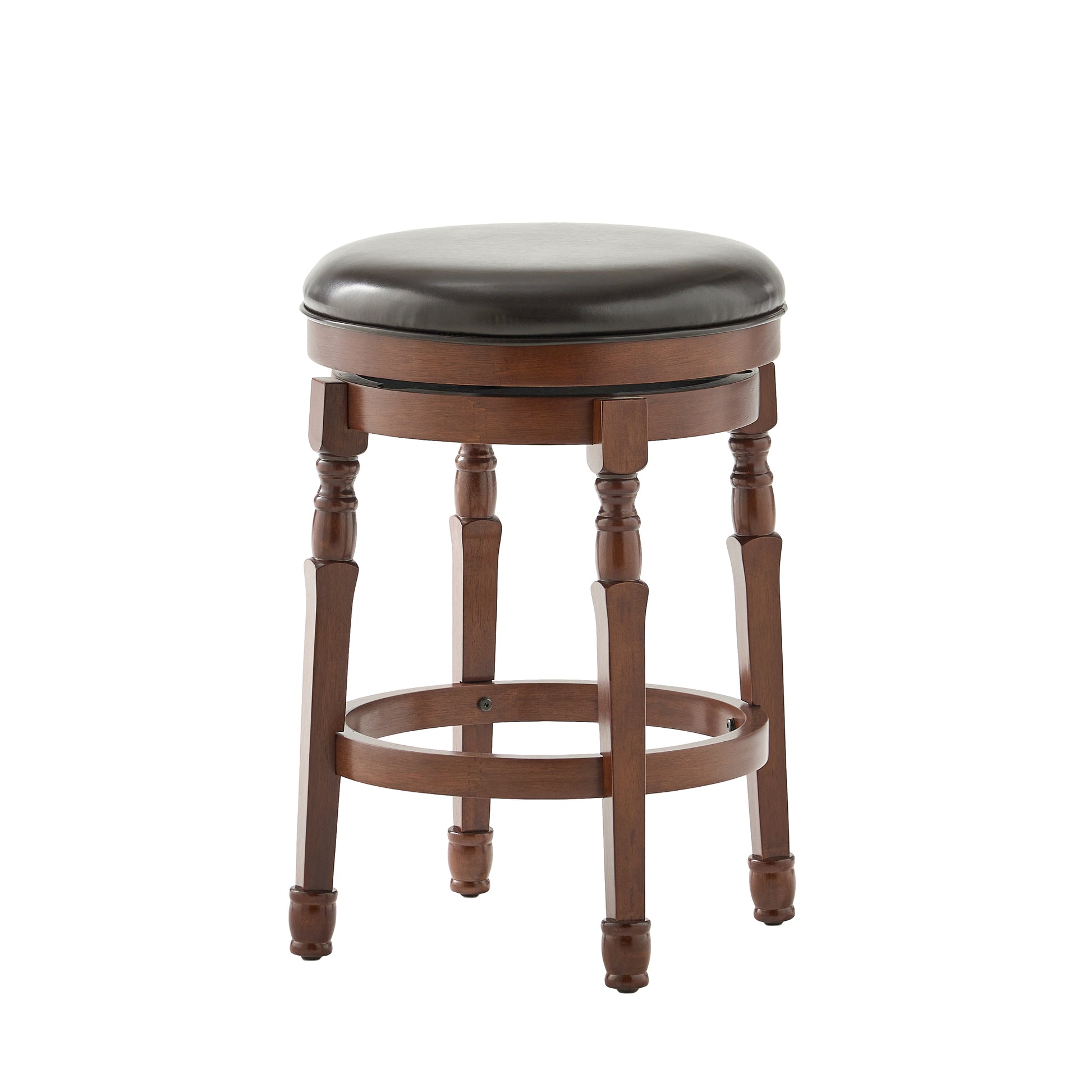 Counter Stool Brown Leather