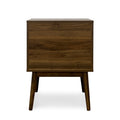 Disa 1 Drawer Nightstand Walnut Mdf