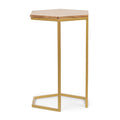 End Table Set Of 3 Natural Wood Metal