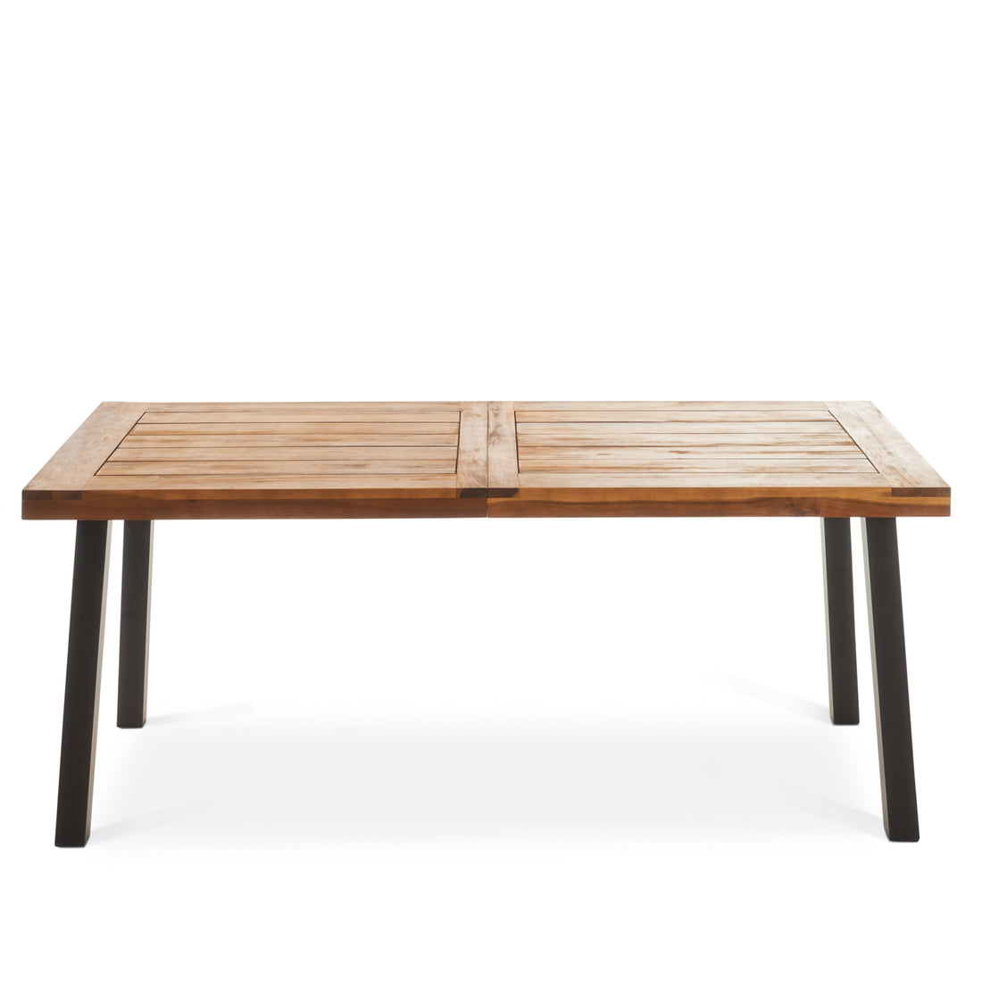 Della Dining Table Teak Wood Metal