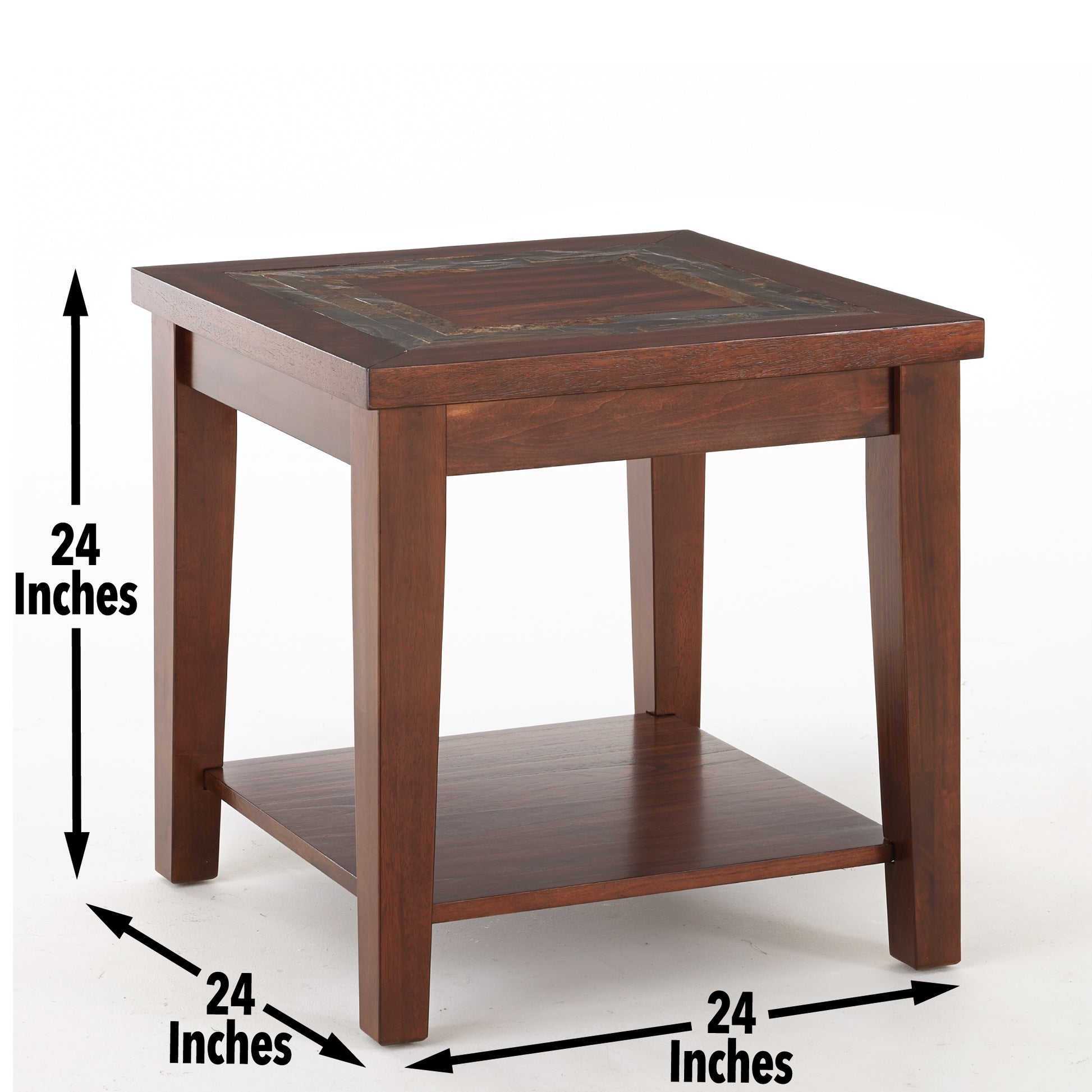 Davenport 3 Piece Table Set Brown Brown Wood