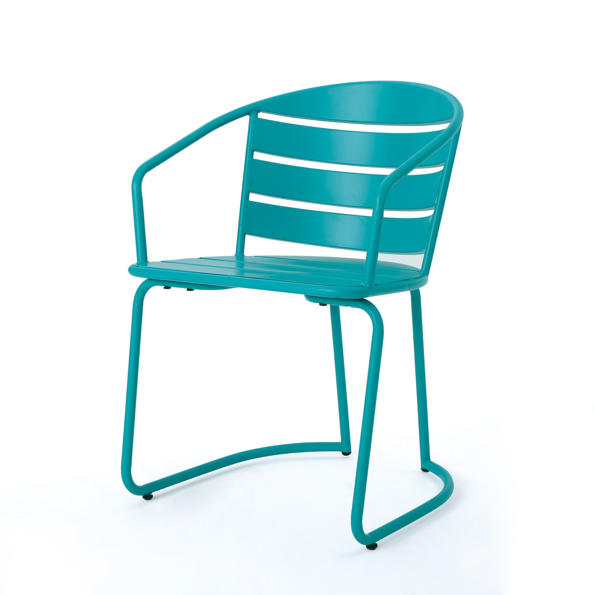 Santa Monica Bistro Set Teal Iron