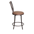 Sedona Swivel Counter Stool Dark Brown Dark Brown Wood