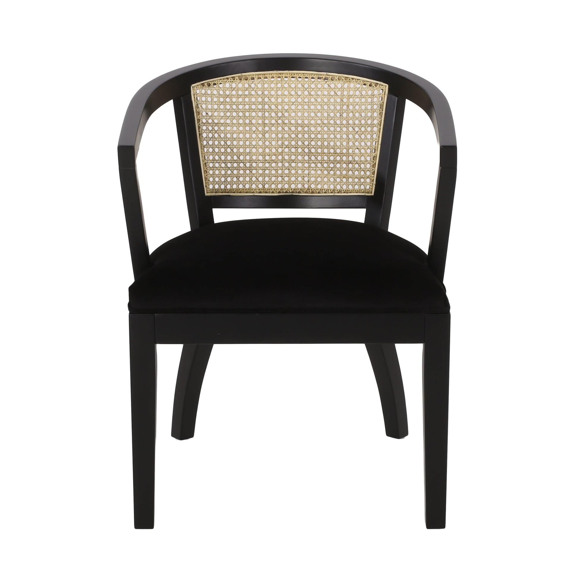 Dining Chair Set Of 2 Black Velvet