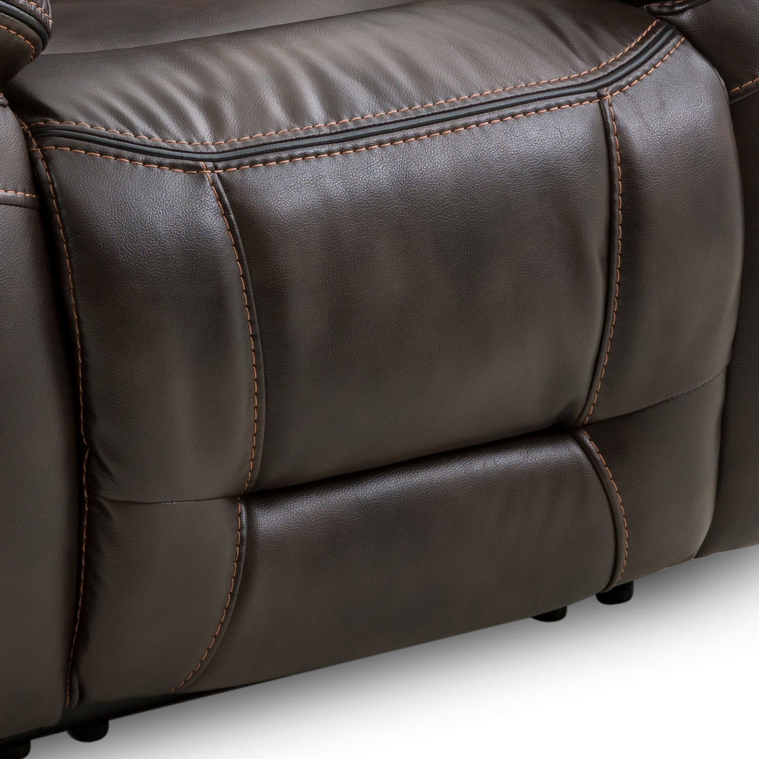 Oportuna Dual Power Recliner Coffee Dark Brown Dark Brown Wood