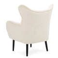 Arm Chair Ivory Velvet