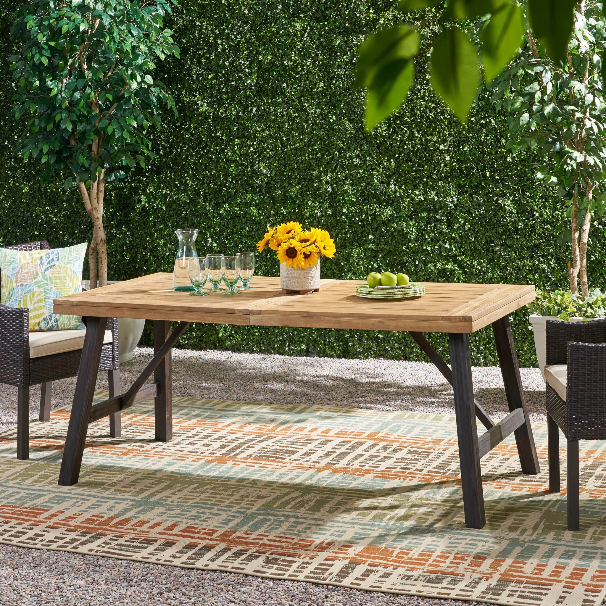 Bettina Dining Table Grey Acacia Wood