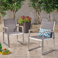 Glasgow Dining Chair Grey Aluminum