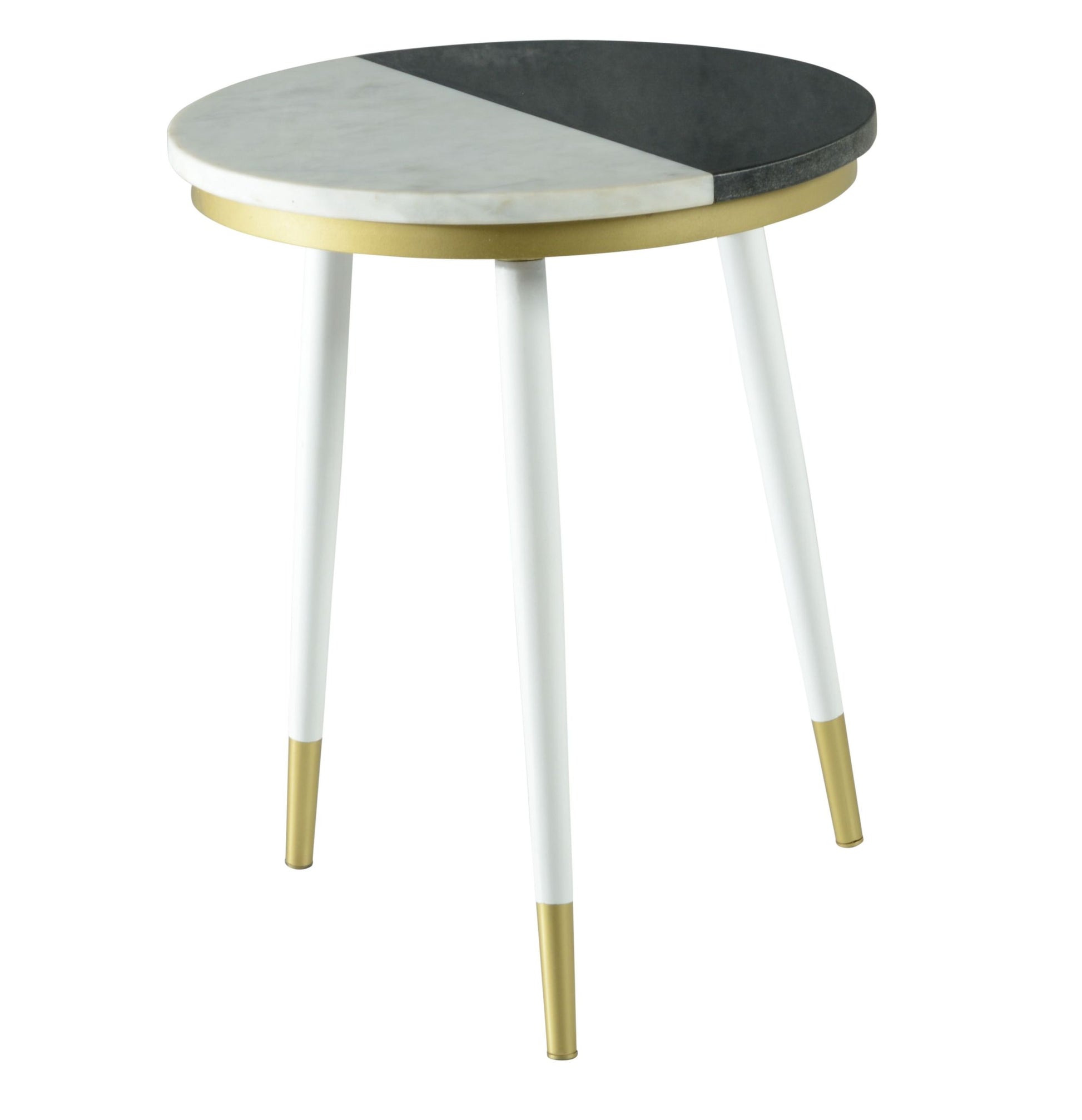 Taj Marble Top Nesting Tables White White Marble