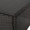 Puerta 4Pc Set Dark Brown Rattan Fabric