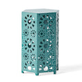 Eliana Side Table Teal Iron