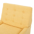 Brooke Retro Chair Kd Yellow Fabric